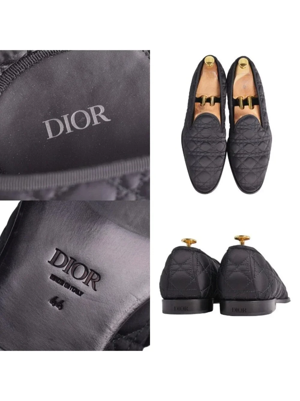 Dior Loafers Slip on Cannage Business Shoes